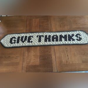 Handmade Crochet Textured THANKSGIVING Table Runner